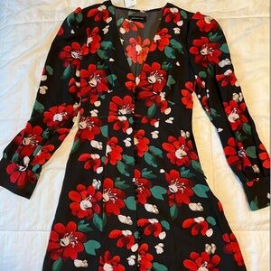 Urban Outfitters Black & Red floral dress